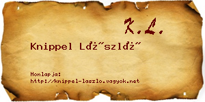 Knippel László névjegykártya